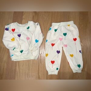 2pc Birthday Heart Balloon Print Set